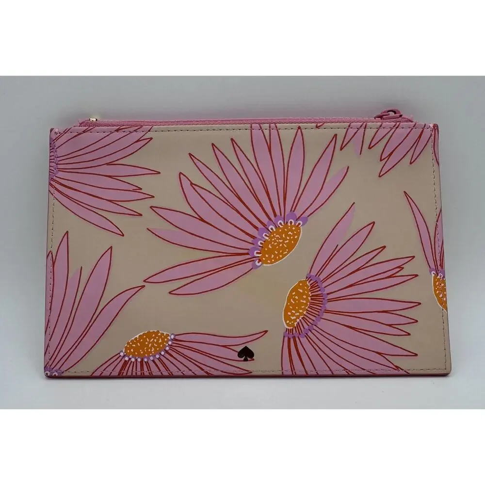 Kate Spade Falling Flowers Pencil Pouch Pink School Supplies